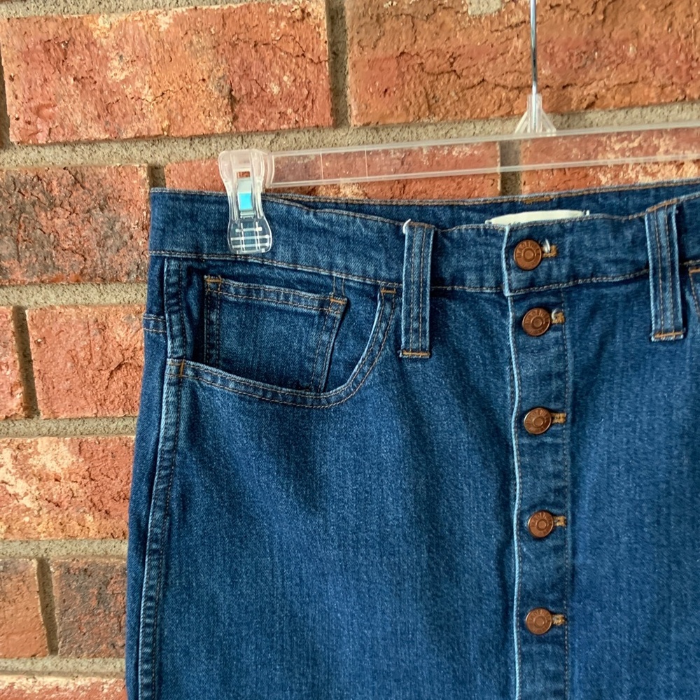 Madewell Blue Jean Denim Mini Skirt - Picture 3 of 5
